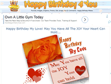 Tablet Screenshot of happybirthday4you.com